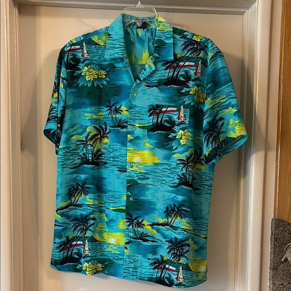 FC Tropical Blue Hawaiian Shirt - Picture 1 of 5